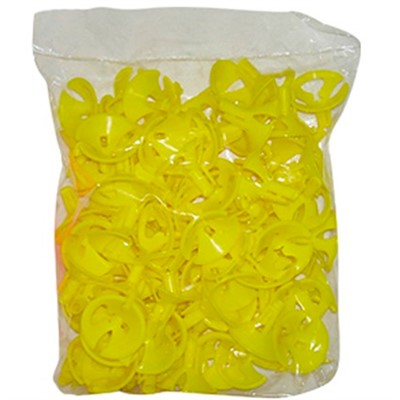 Зажимы Eq Желтые 100шт/уп 1200146 - фото 69901918