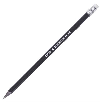 Карандаш ч/гр НВ с ластиком College STAFF 181712 - фото 69901933