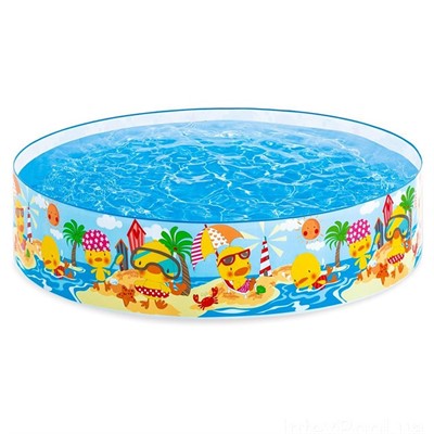 Бассейн 58477 Утенок 122х25см от 3лет жесткий - фото 69902173