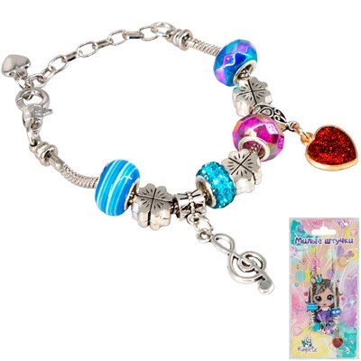 Браслет с шармами Miss Kapriz MK2066-A3 - фото 69902250
