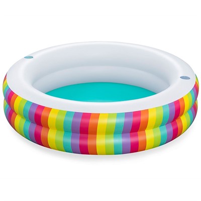 Бассейн 54443 206х206х51см Rainbow Dreams Family - фото 69902543