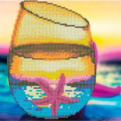 Набор для творчества Алмазная мозаика 5D Моская звезда 30*30 см,без подрамника,частичное заполнение 80878А - фото 69902888