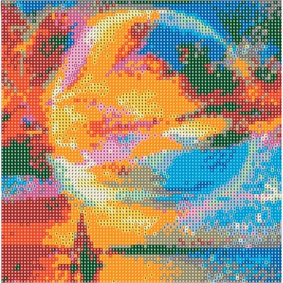 Набор для творчества Алмазная мозаика 5D Луна 30*30 см,без подрамника,полное заполнение 80888А - фото 69902892