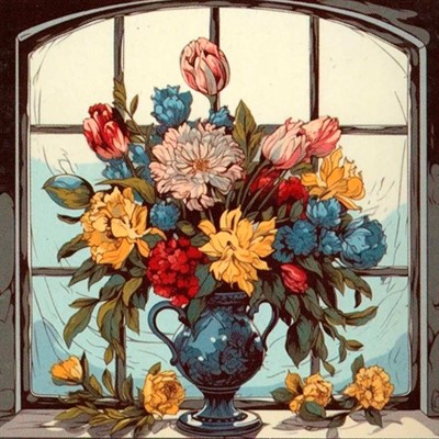 Набор для творчества Алмазные узоры. Цветочное искушение 30*30см. 08384 - фото 69902933