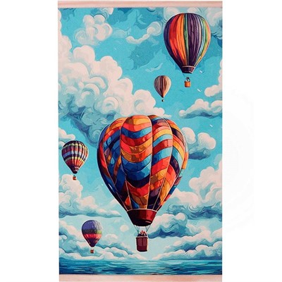 Набор для творчества Алмазное панно на подвесе. Воздушное путешествие 30*50см 08393 - фото 69902934
