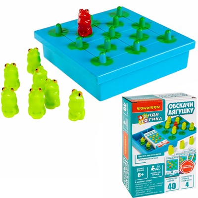 Игра логическая БондиЛогика Bondibon ОБСКАЧИ ЛЯГУШКУ ВВ6330 - фото 69903288