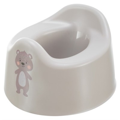 Горшок детский с декором Светло-бежевый 275х254х170 431333034 - фото 69903464