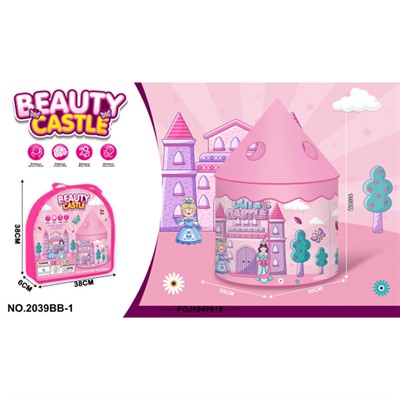 Домик игровой нейлон 2039BB-1 Дворец принцессы в сумке. - фото 69903818