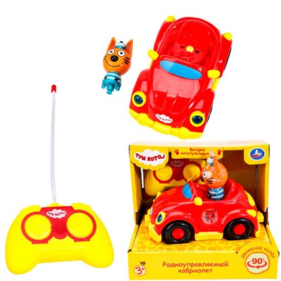 Кабриолет на радиоуправлении 18 см катапульта Три Кота Умка YJG-3CATS - фото 69903992