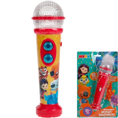 Микрофон HT1060-R Микрофон мульт-марафон МУЛЬТ 25 песен,звуков - фото 69904067