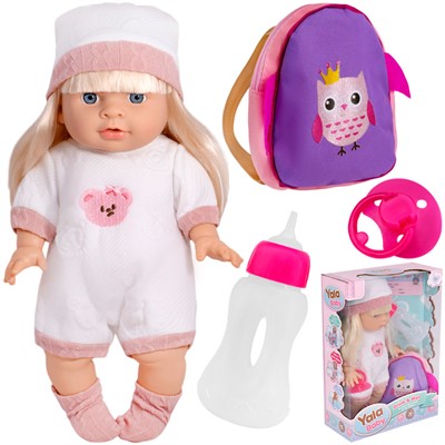Пупс Yala Baby MK2330A-H3 с аксесс. в кор. - фото 69904218