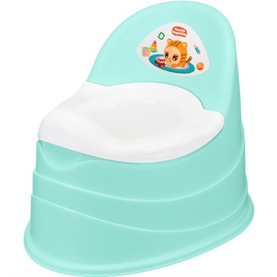 Горшок детский с декором МАЛЫШАРИКИ Зеленый 390х310х305 431337309 - фото 69904358