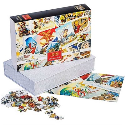 Пазл 500 эл. Ностальгия Открытки + Постер Premium 082540 - фото 69904383