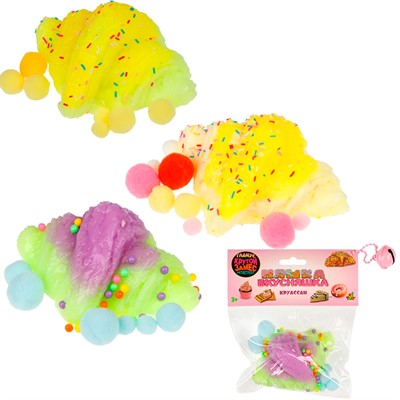 Игрушка Крутой замес Няшка-вкусняшка Круассан с посыпкой в асс. 10*8см Т25365 1Toy - фото 69904659