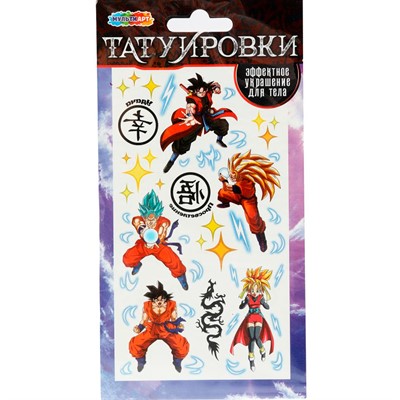 Набор для творчества Тату Дрегон вол, 1 лист МУЛЬТИ АРТ TATTOO-117301 - фото 69904981