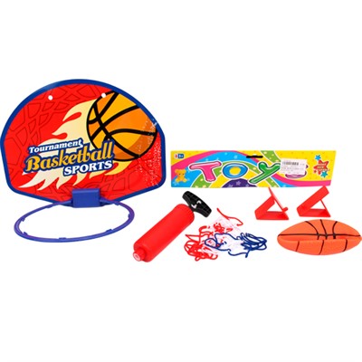 Баскетбол TY210-1 кольцо, сетка, насос, мяч в пак. - фото 69905033