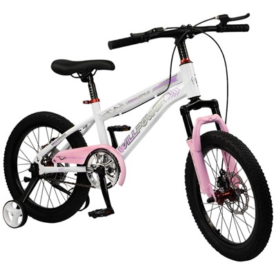 Велосипед двухколесный 18" WILLPOWER розовый FG240528149L-1 - фото 69905207