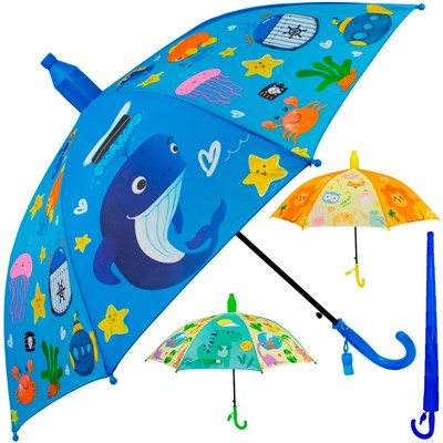 Зонт 55см FG240523373N свисток + чехол стаканчик - фото 69905428