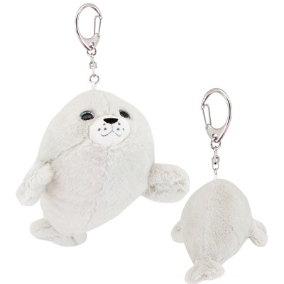 Брелок Морской котик серый 15см с метал. кольцом OT9010/15 - фото 69905582