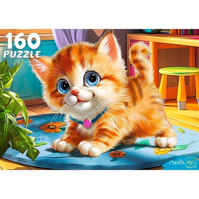 Пазл 160 Милый рыжий котенок Ф160-4542 - фото 69905830
