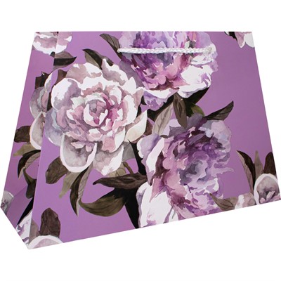 Пакет 29,5х19х12см акварель Пионы 141V-980 - фото 69905912