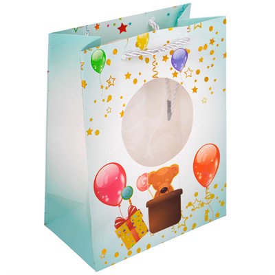 Пакет 23х18х10см с прозрачным окошком 141V-960 - фото 69905947