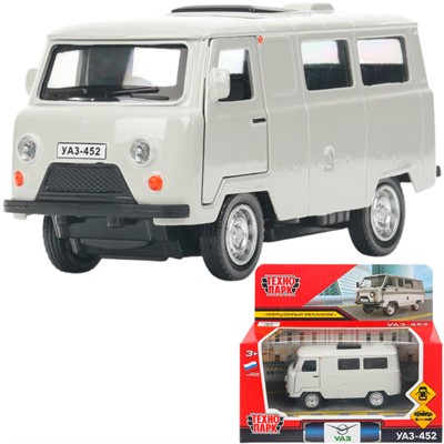 Модель UAZ452-11-SR Уаз-452 "буханка" 10,5 см, дв, инерц, серебристый Технопарк  в кор. - фото 69906263