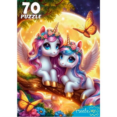 Пазл 70 Ночные единороги УК70-0228 - фото 69906346