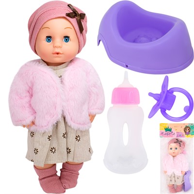 Пупс Miss Kapriz MK30K-A 30 см. с аксесс. в пак. - фото 69906799