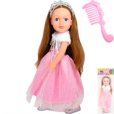 Кукла Miss Kapriz MK2540DK-C 40 см, с аксесс, в пак. - фото 69906808