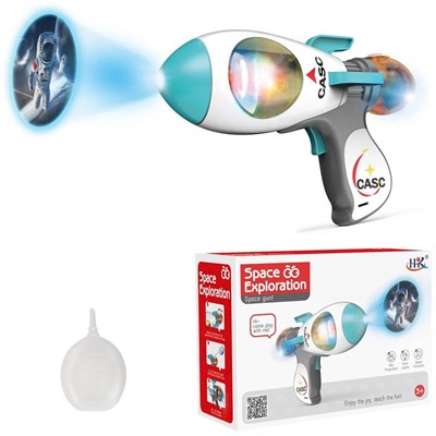 Бластер 922B Космический с проекцией на батарейках в кор. - фото 69906837