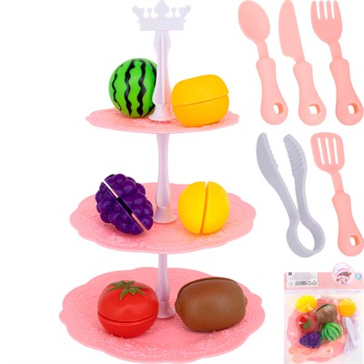 Набор продуктов для резки 668-8 с этажеркой в пак. - фото 69906923