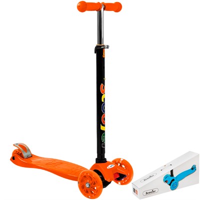 Самокат трехколесный GT-4108A оранжевый - фото 69908362