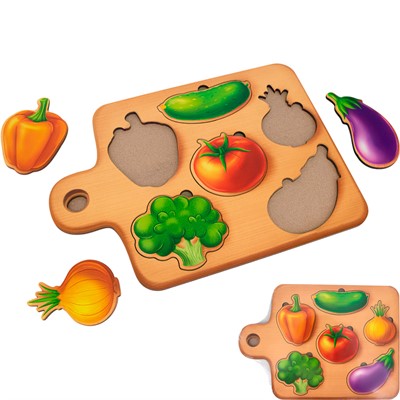 Деревянная Рамка вкладыш Овощи ОА-00000561 /Арбо/. - фото 69908451