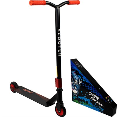 Самокат трюковой красный колеса 100 мм 141V-1135 - фото 69908589