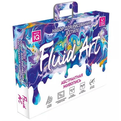 Набор для творчества Набор для рисования: Абстрактная живопись в технике Fluid Art 3020 - фото 69909019