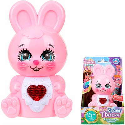 Игрушка на батарейках Фигурка Зайчик 15+ песен и звуков Энчантималс Умка HT1268-R-WOD - фото 69909275