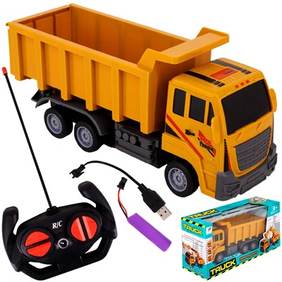 Спецтехника на радиоуправлении QF216-4A Самосвал в кор - фото 69909465