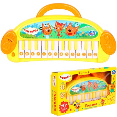 Пианино музыкальное Три Кота ZY1378313-R1 - фото 69909740