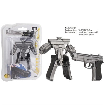 Трансформер E2023-01 Пистолет на блистере - фото 69909793