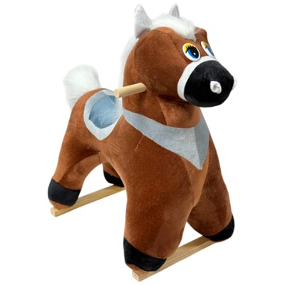 Качалка Конь Орлик музыкальная коричневый 98071105 - фото 69909818