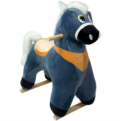 Качалка Конь Орлик музыкальная серый 98071101 - фото 69909821