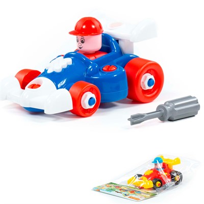 Конструктор-транспорт Автомобиль гоночный 22эл. в пак 77127 П-Е /16/ - фото 69909873