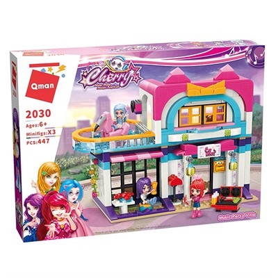 Конструктор C2030 Розовый мир: Вечеринка на вилле 447 дет. QMAN - фото 69909938