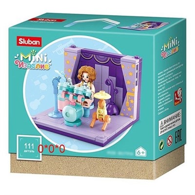 Конструктор Бирюзовая серия 38-0791A 111 дет. в коробке СТОК - фото 69909945