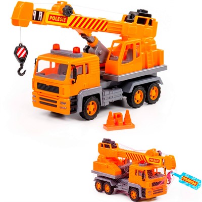 Автомобиль Алмаз автомобиль кран №2 инерционный (в сеточке) 87928 П-Е / 6/ - фото 69909964