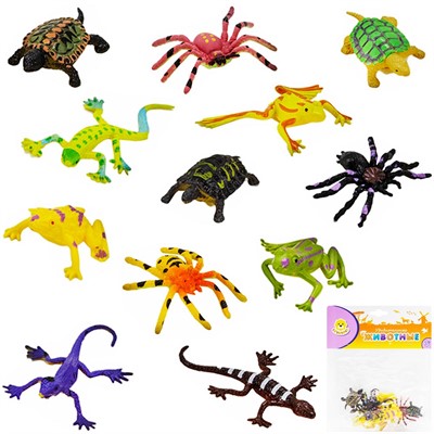 Набор животных Levatoys YSLT06-1 Обитатели террариума в пак. - фото 69910022