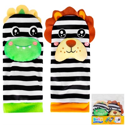 Погремушки 2029-3A носочки в пак. СТОК - фото 69910140