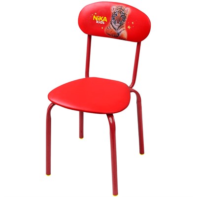 Стульчик СТУ6/8 с тигренком алый /Ника/ - фото 69910153
