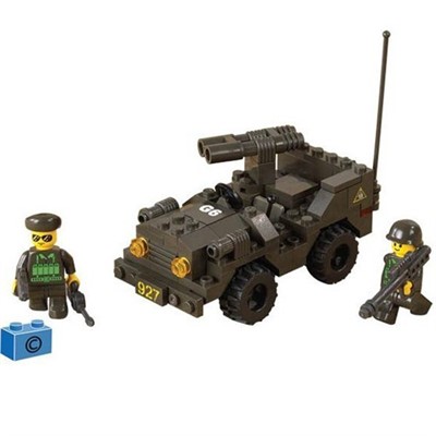 Конструктор Армия 38-5800МВ  Машина102 дет. в коробке - фото 69910273